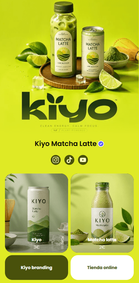 Perfil Kiyo Matcha Latte