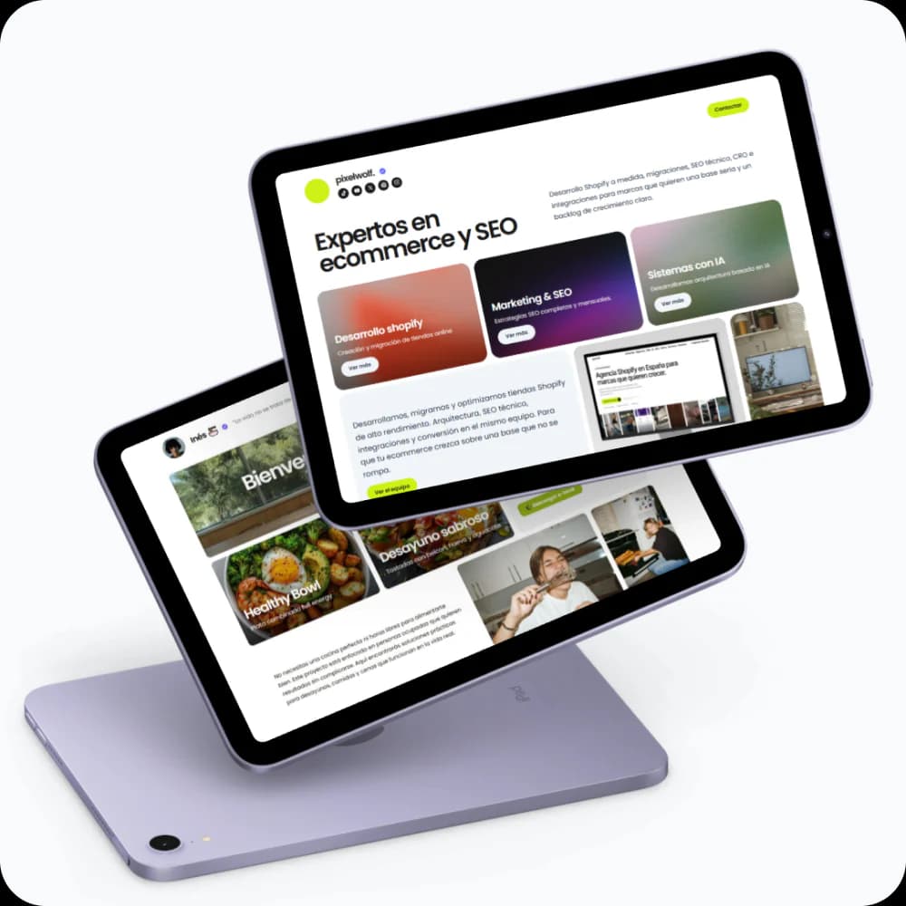 Content organized into clickable links